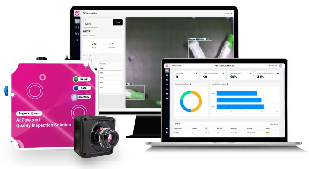 Fogwing Vision: Machine learning-driven quality inspection. Elevate accuracy and visibility in QC processes for smart manufacturing.