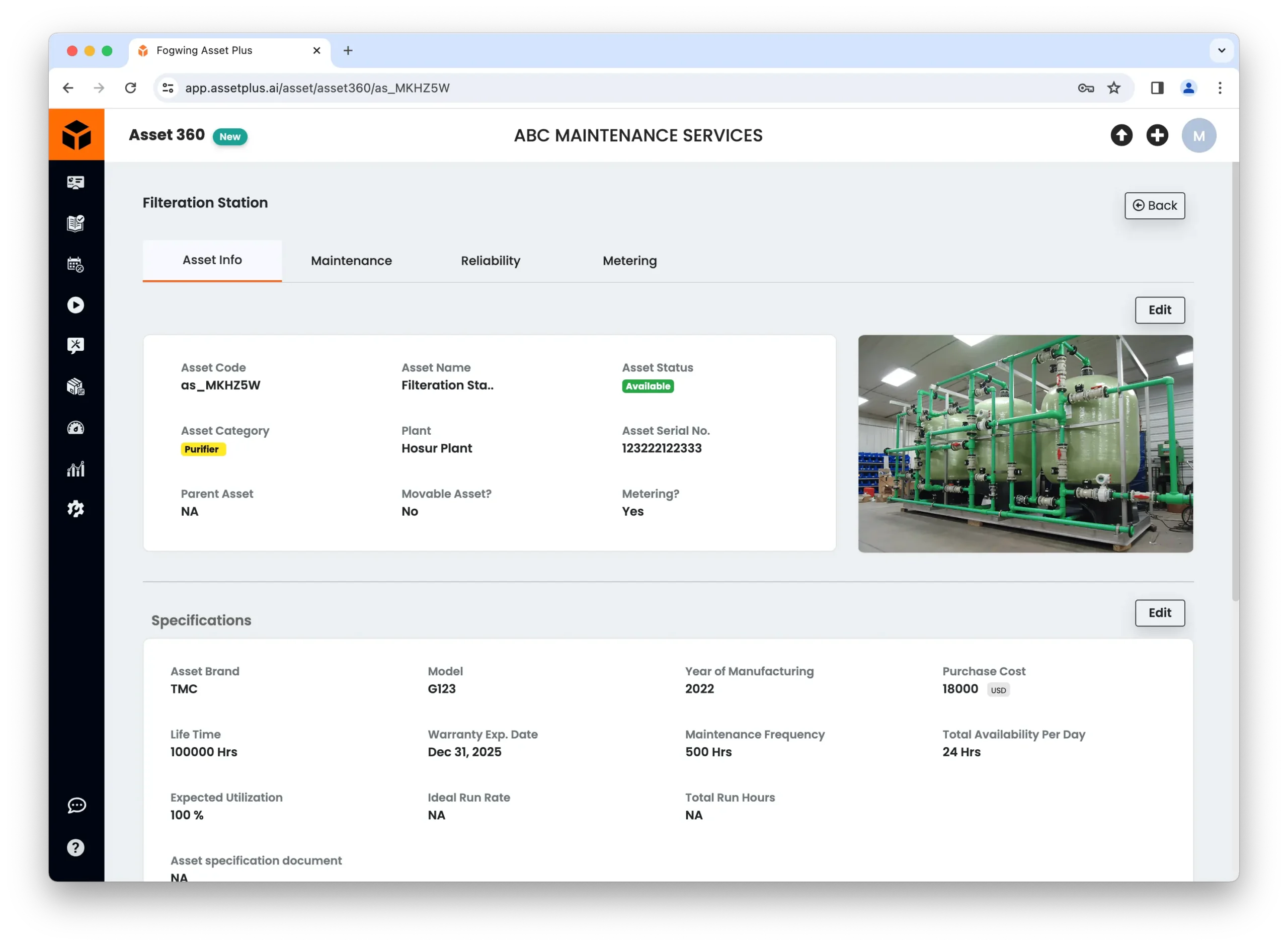 Fogwing Asset Plus